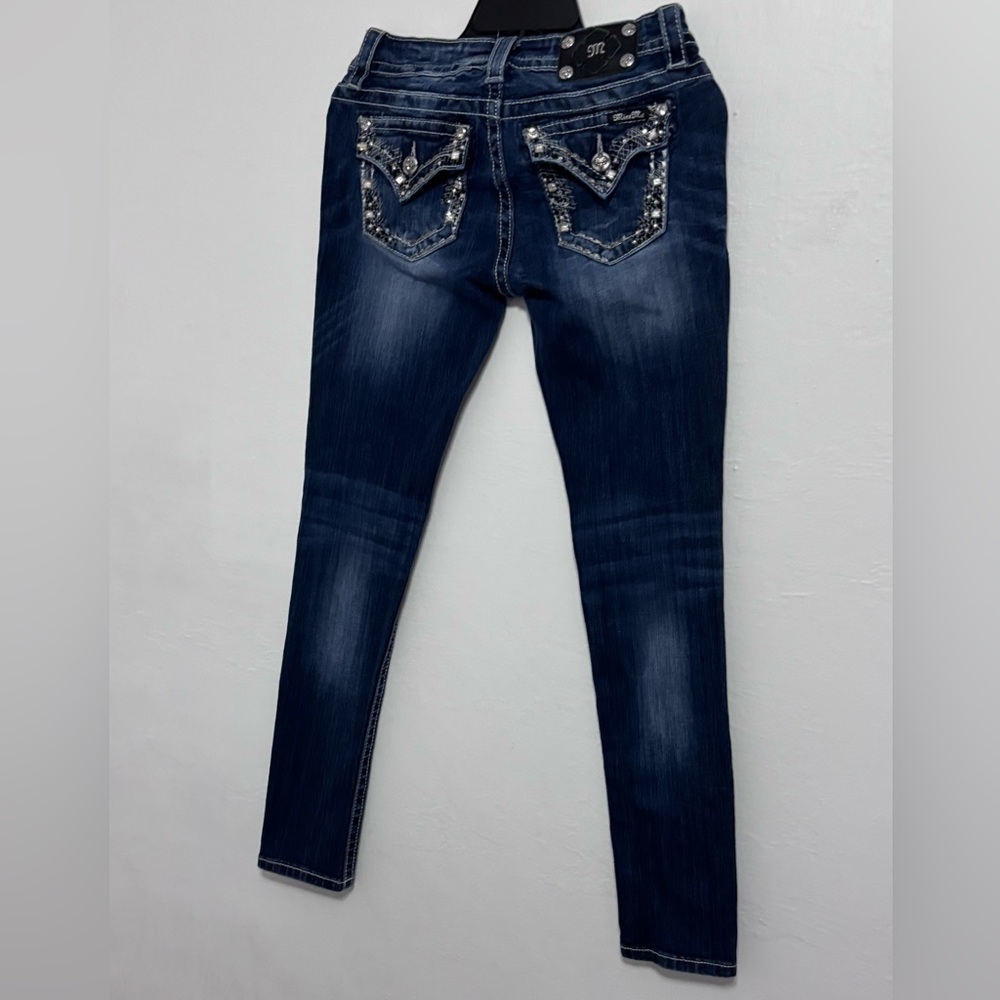 Miss Me Dark Blue Skinny Jeans - Picture 3 of 10